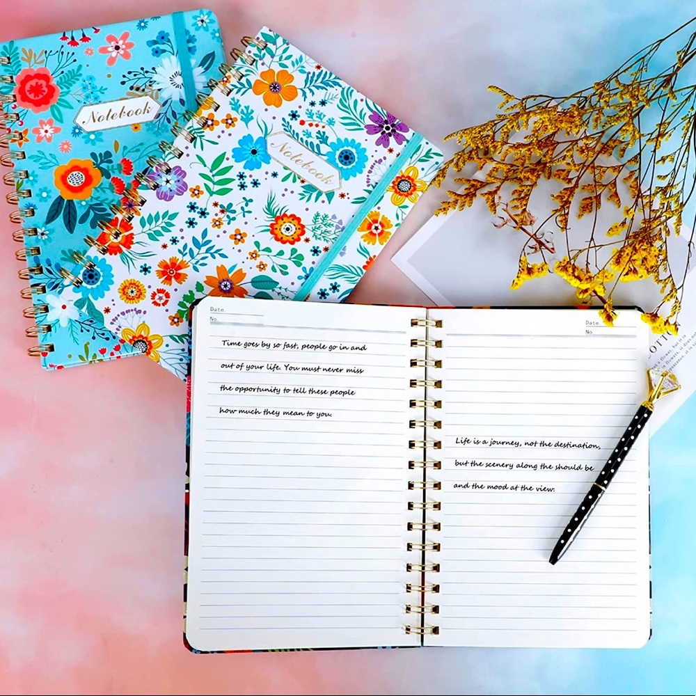 3 Pack A5 Spiral Notebook, Journal